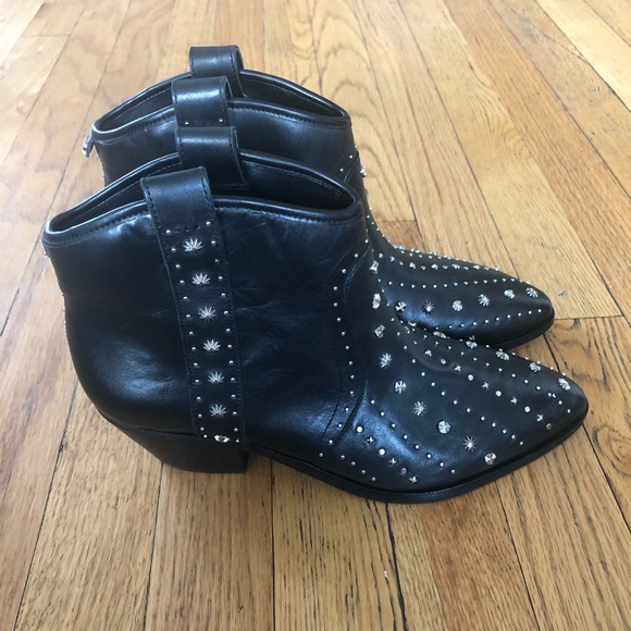 Sam Edelman Brian Embellished Ankle Boots 7.5 - Picture 7 of 9